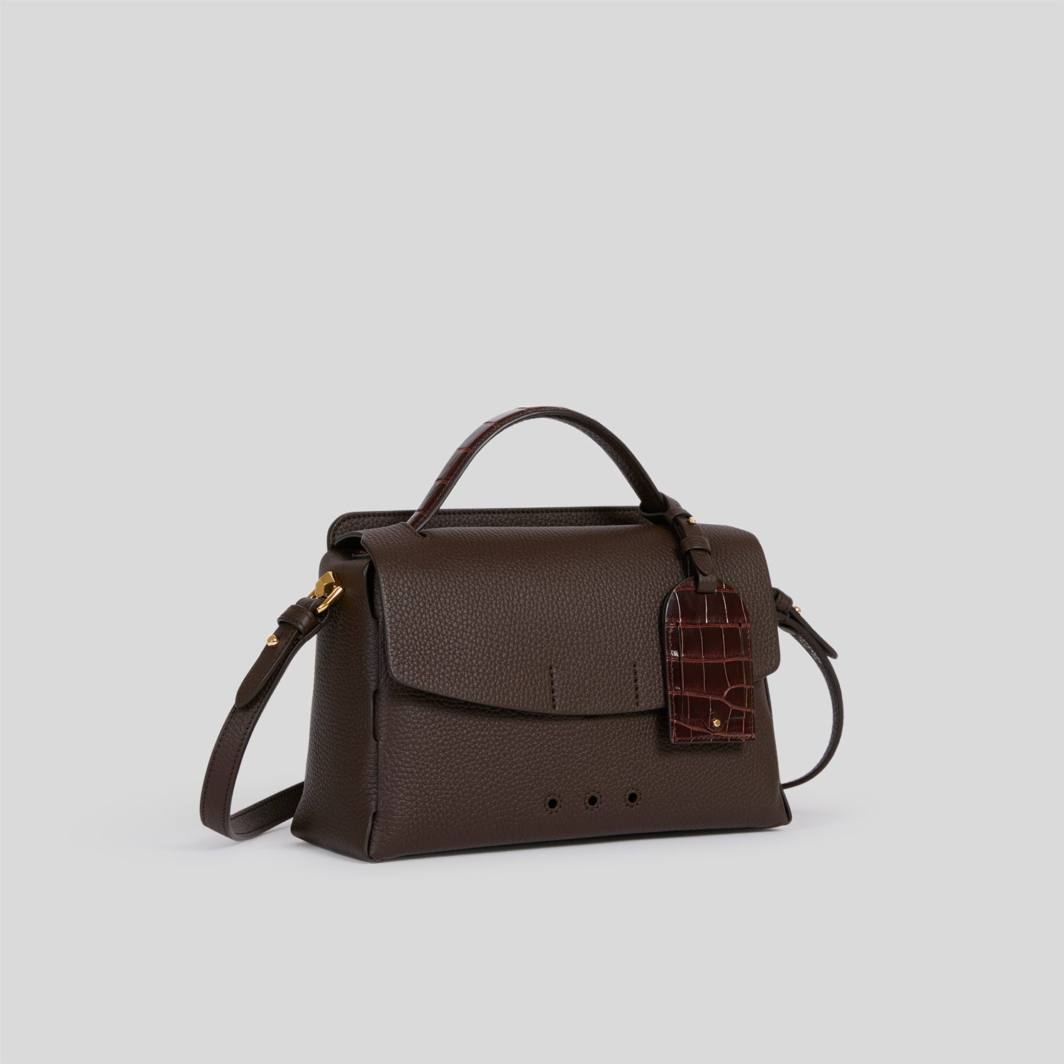 L'Attachant 10:30 - Brown Calfskin and Alligator