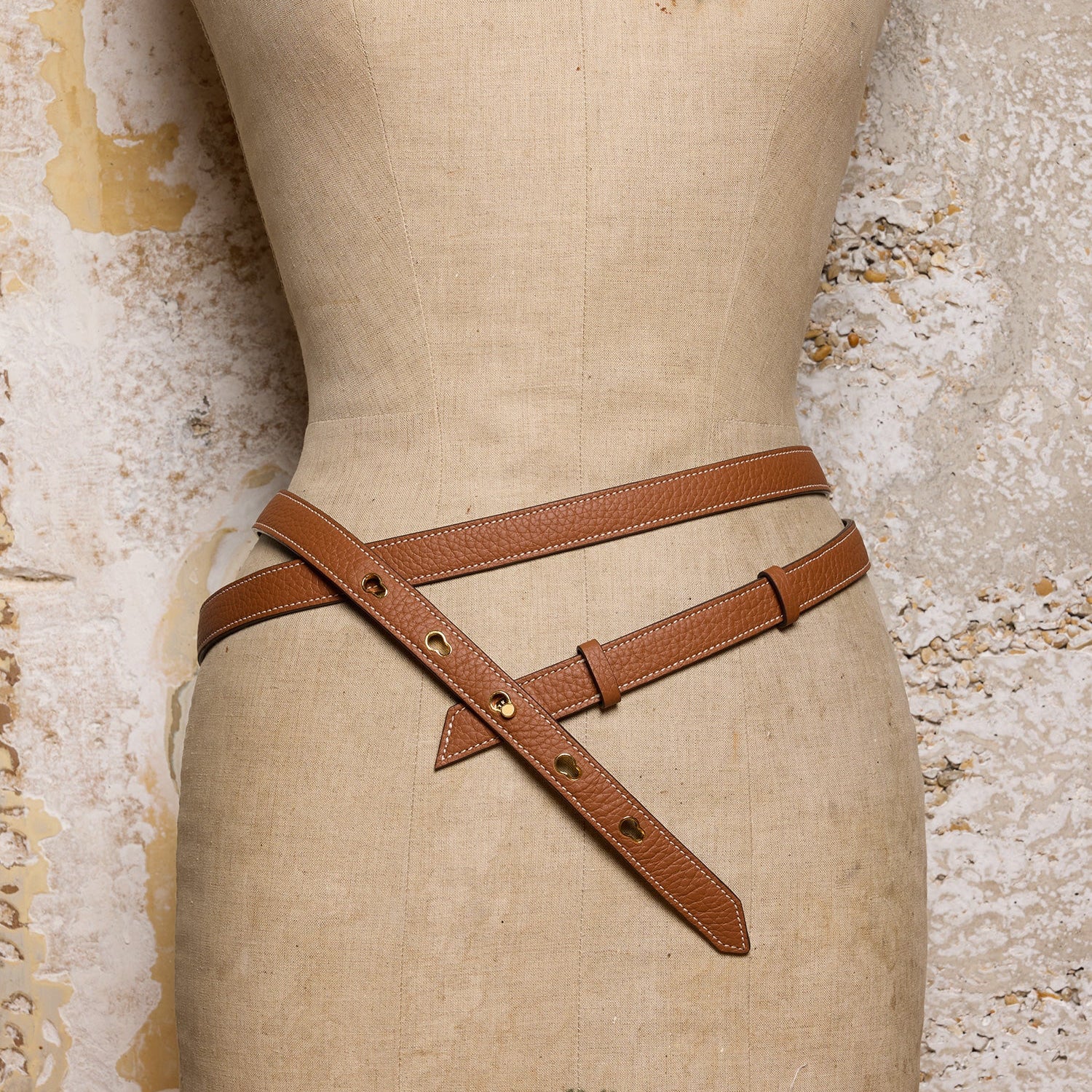 C-Clic Double Belt - Tan
