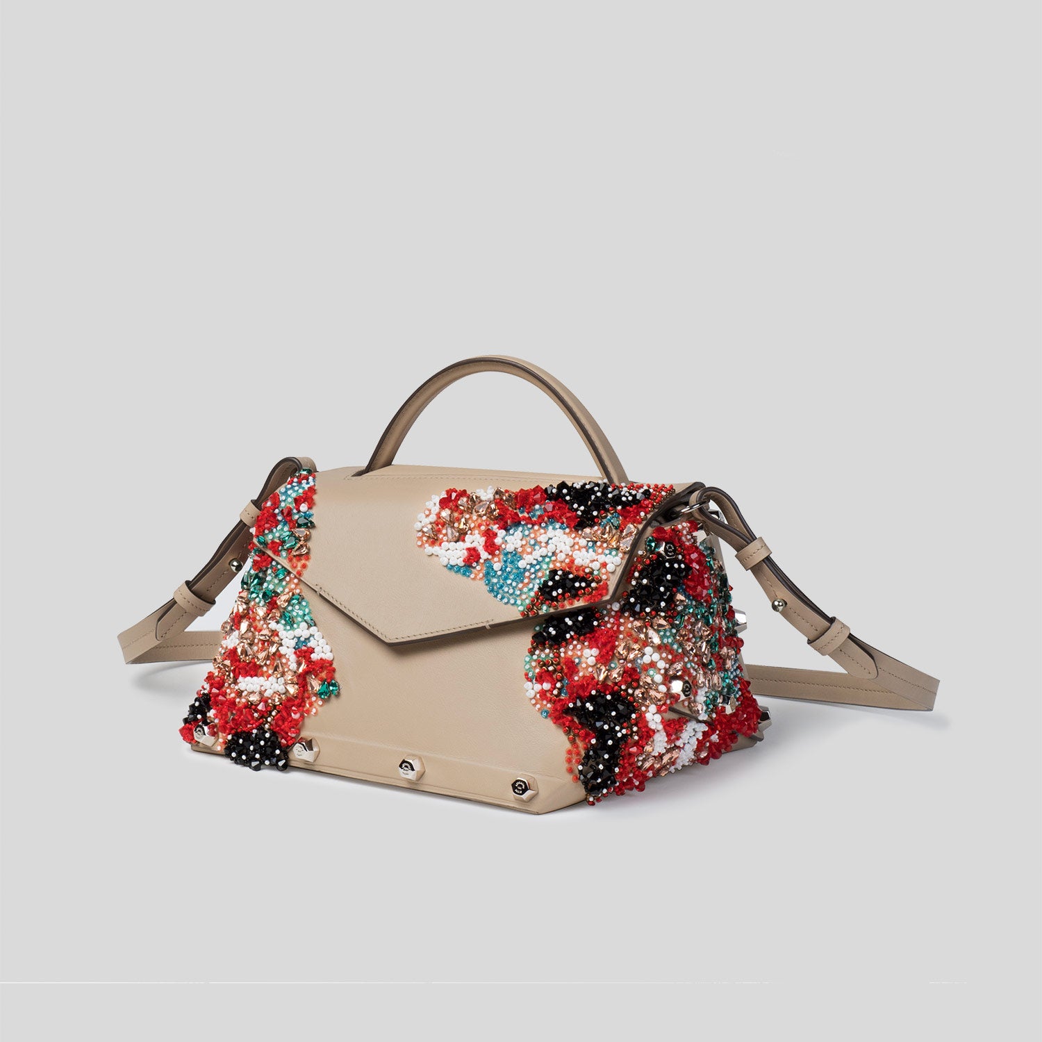 L'Égo PM - Embroidered Sand