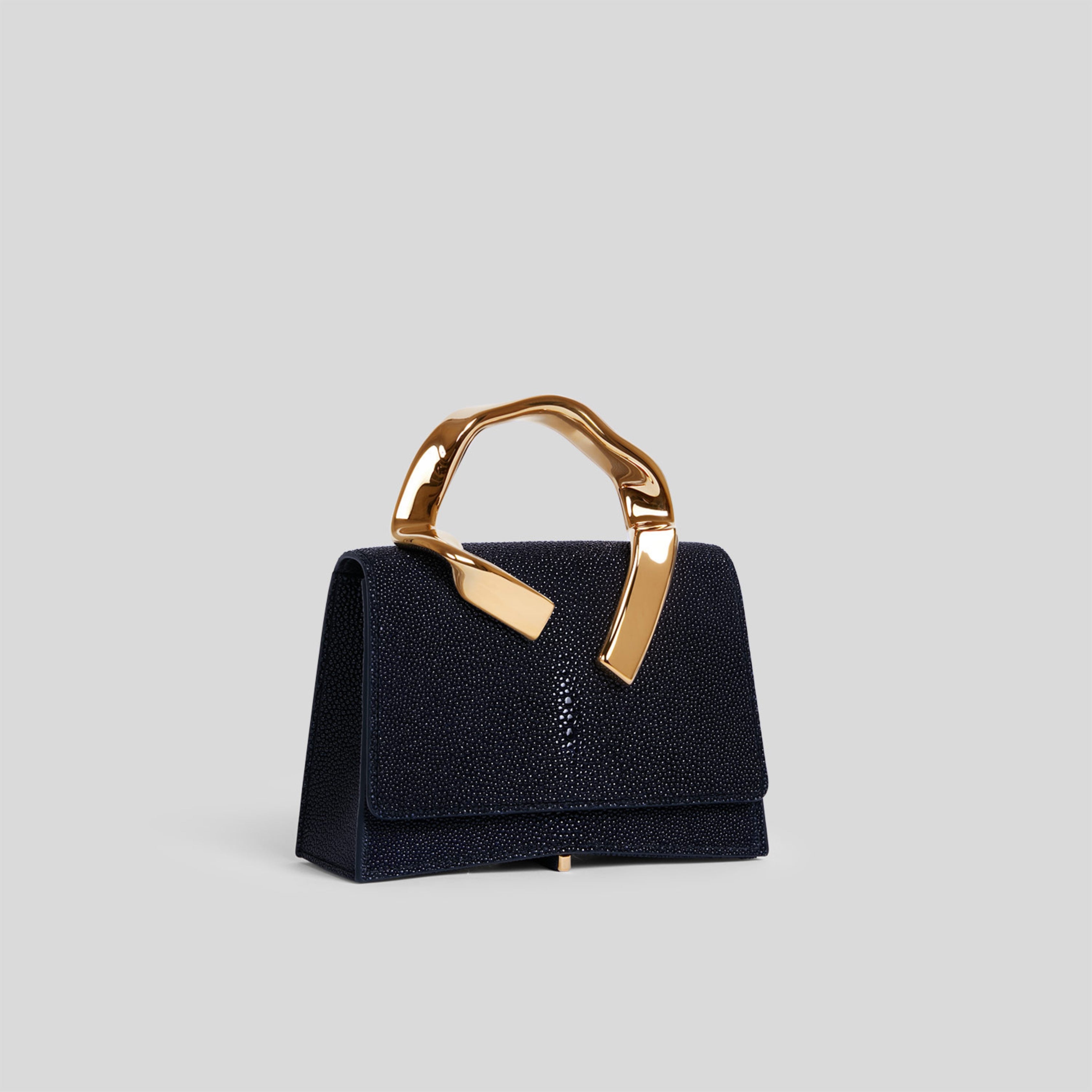 L'Empreinte Mini - Galuchat Bleu Caviar