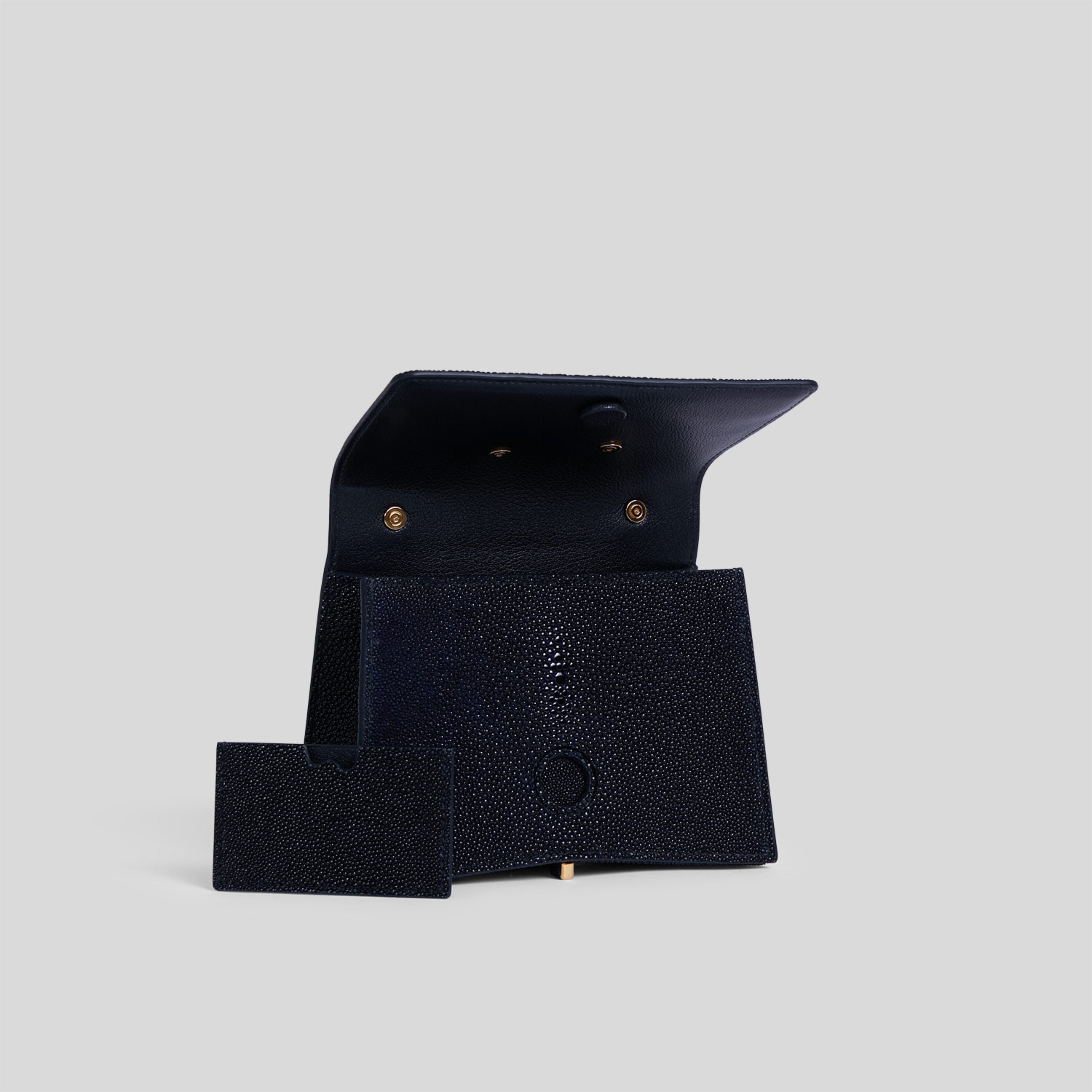 L'Empreinte Mini - Galuchat Bleu Caviar