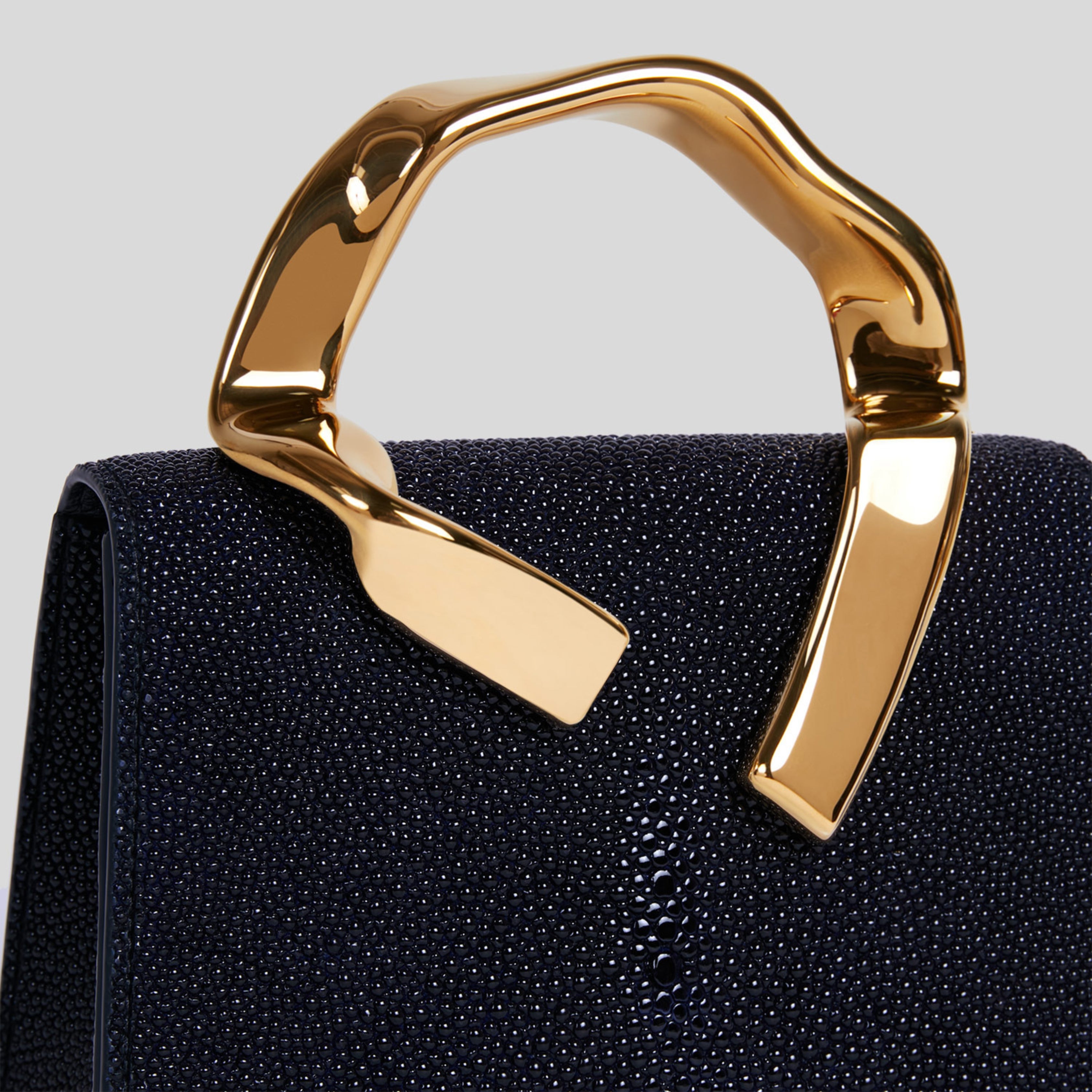 L'Empreinte Mini - Galuchat Bleu Caviar