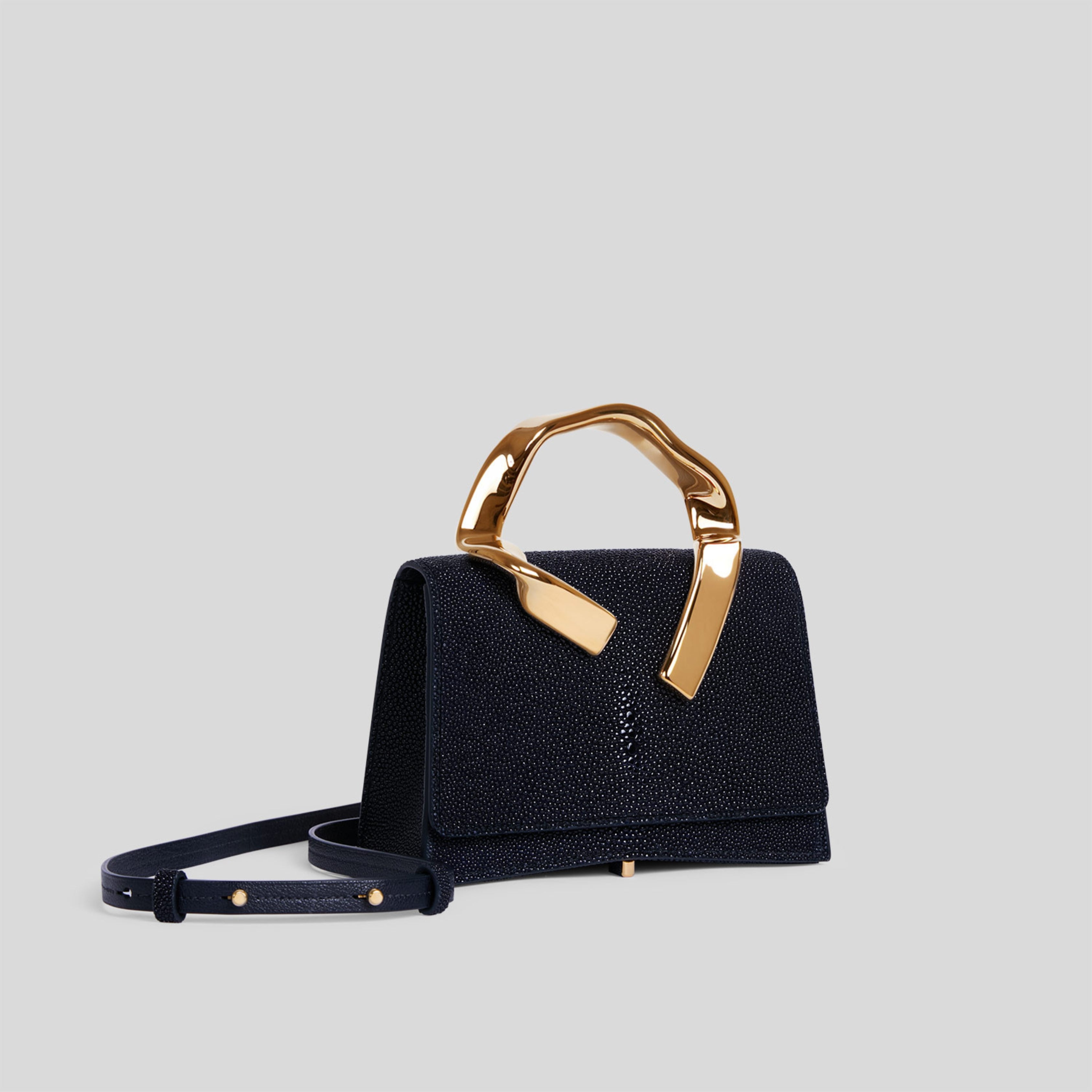 L'Empreinte Mini - Galuchat Bleu Caviar